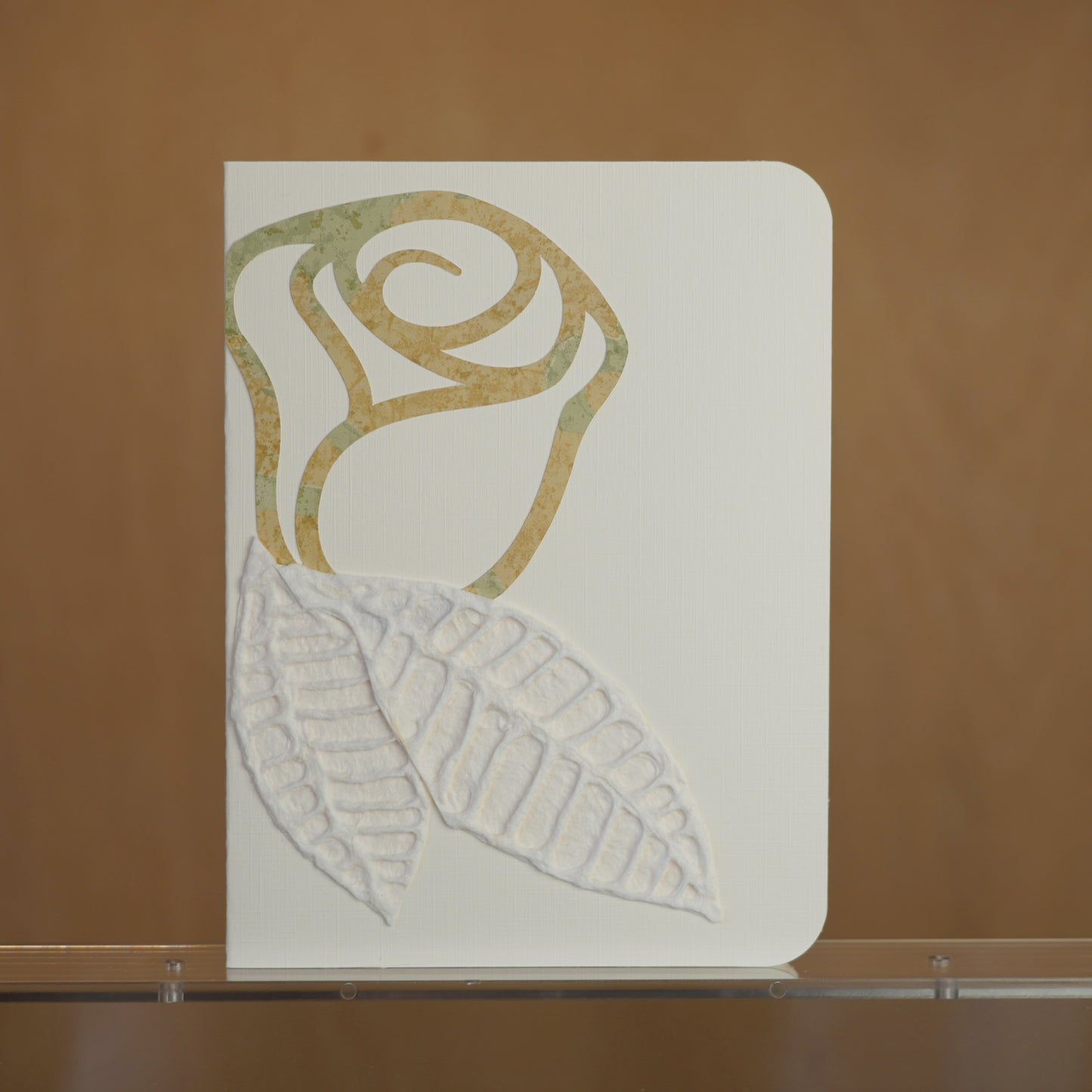 Rose wallpaper greeting card
