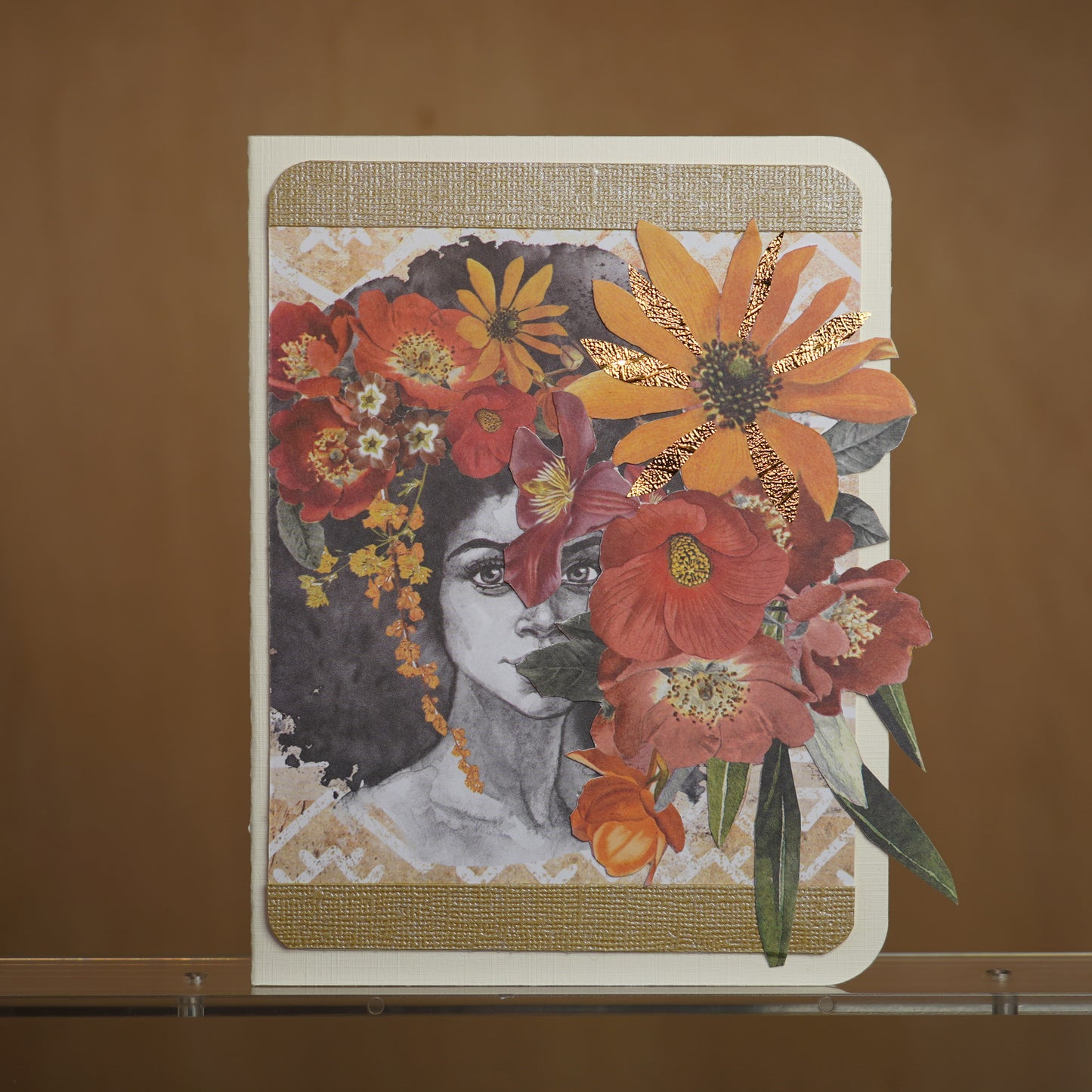 Mysterious beauty greeting card