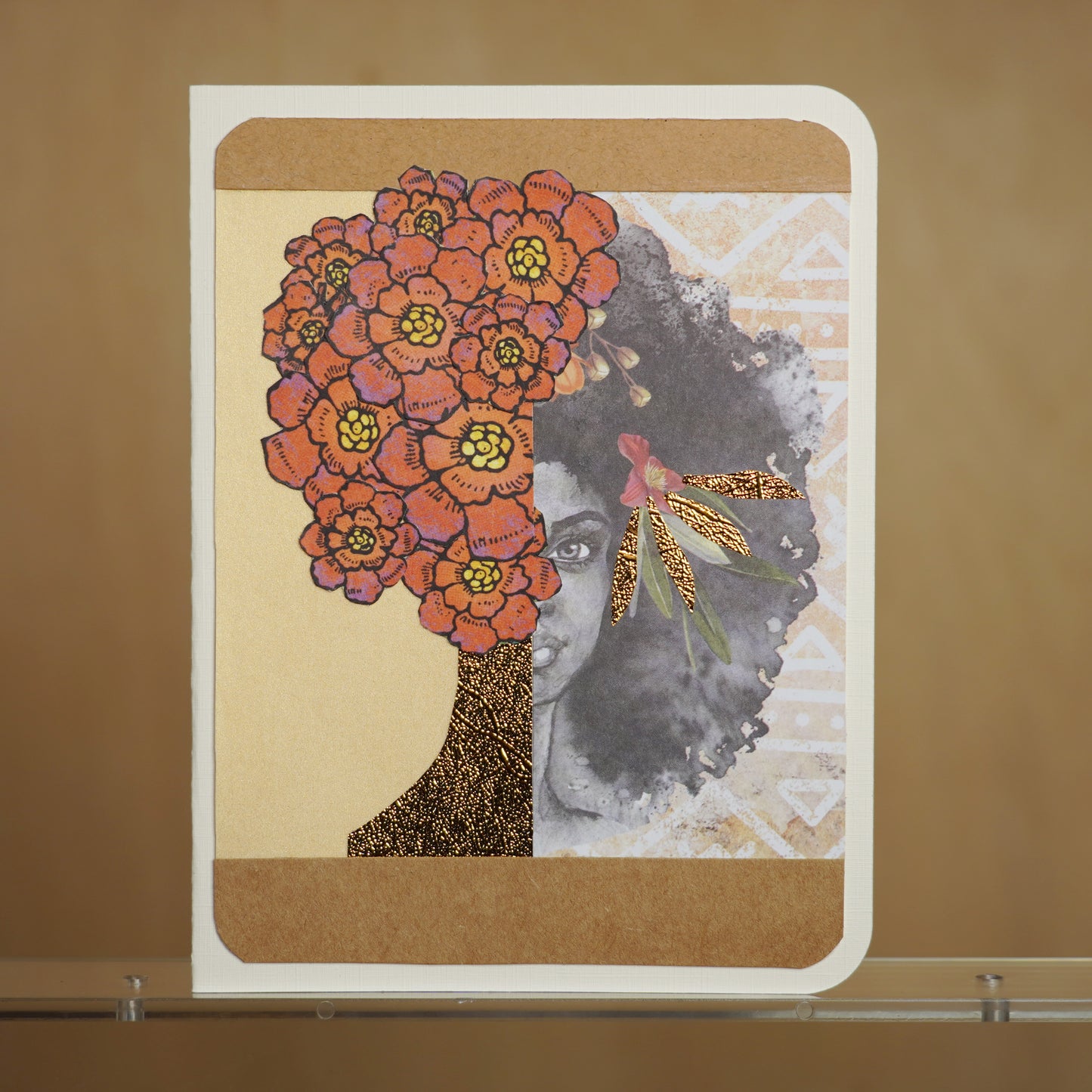 Mysterious beauty greeting card