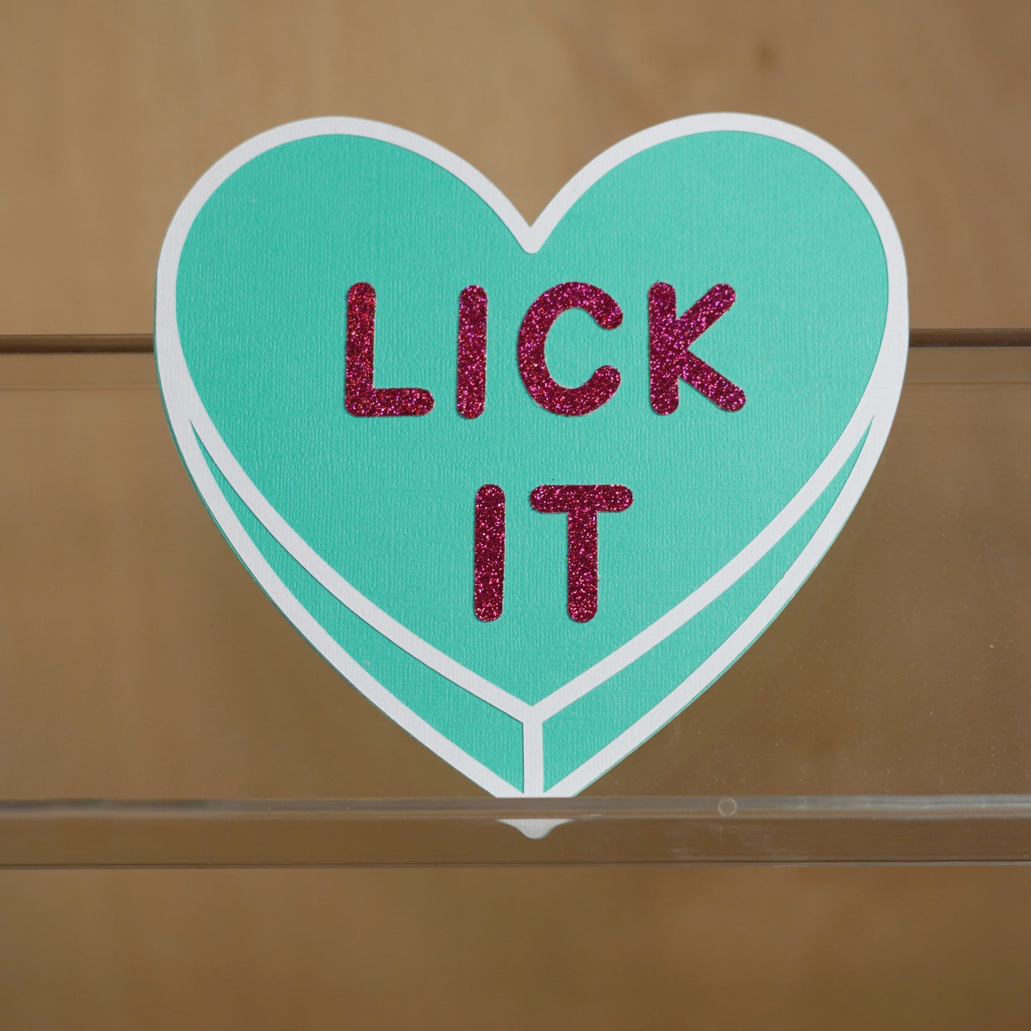 Nasty hearts greeting card