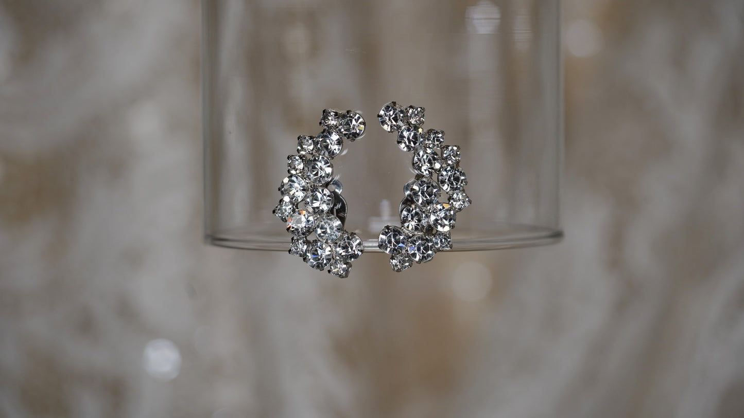 White rhinestones cornucopia