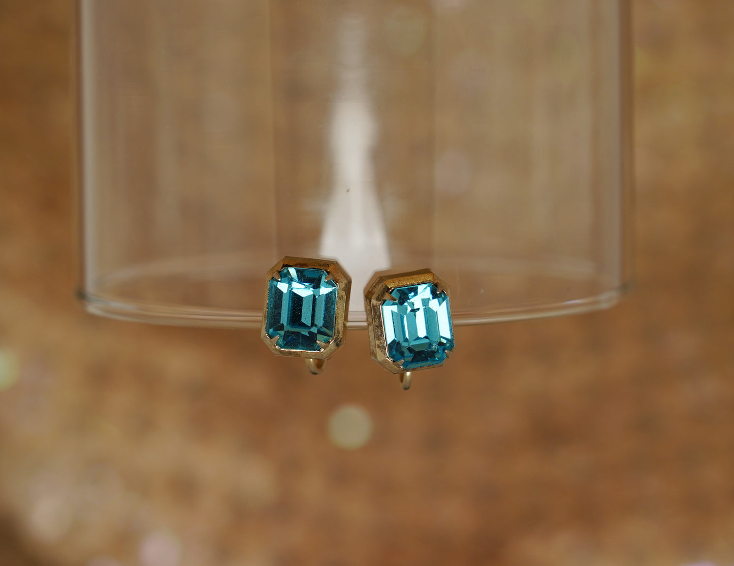 Aquamarine stud earrings