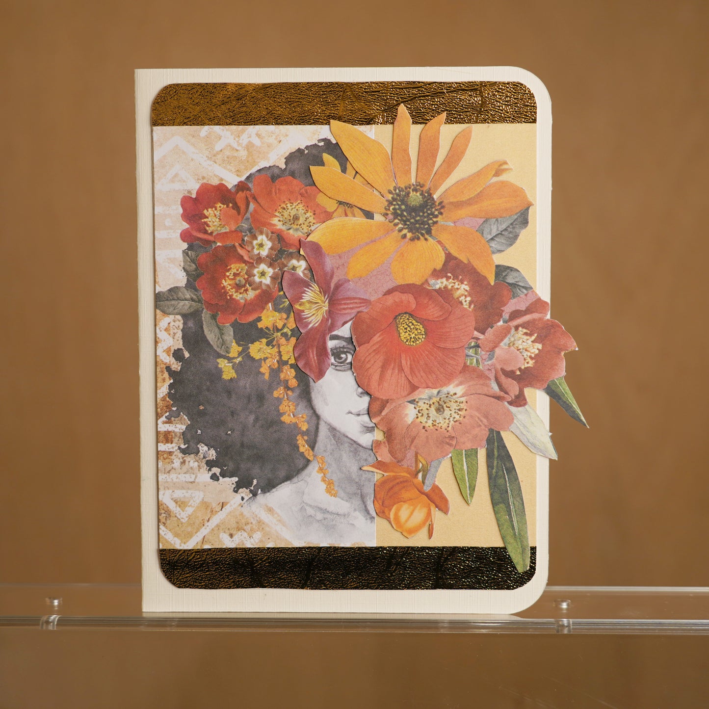 Mysterious beauty greeting card
