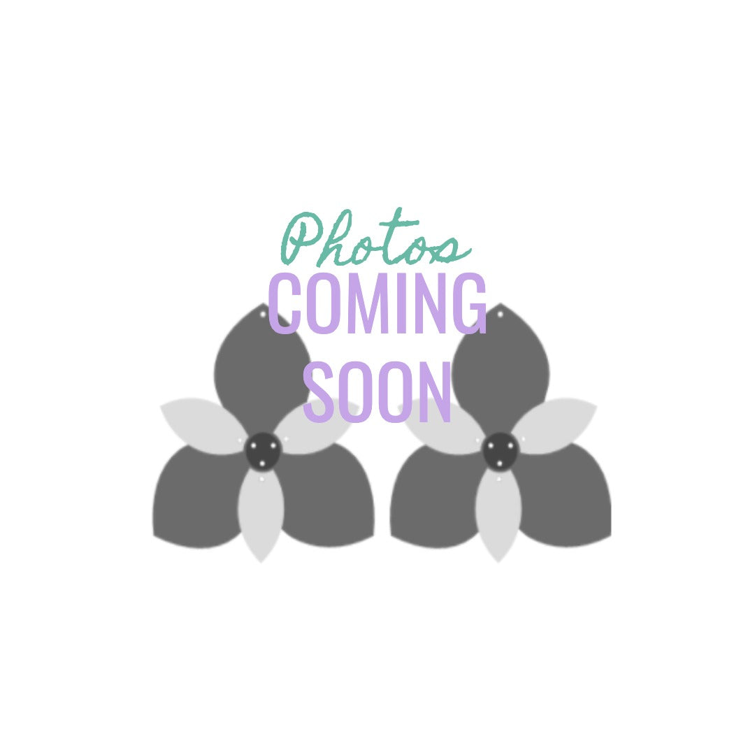 Golden vine with green stone earrings