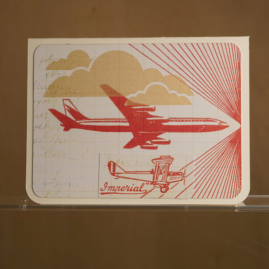 Aviation greeting card