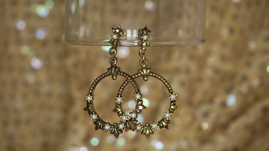 Medieval hoop earrings