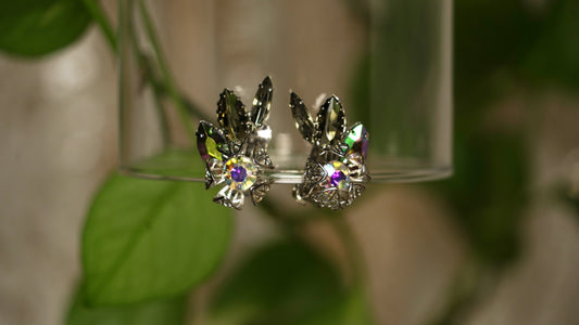 Wilted flowers earrings